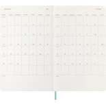 Kalendarz tygodniowy MOLESKINE 2026, 12M, L, synt. skóra węża, 13x21cm, edycja limitowana, w pudełku, sage green