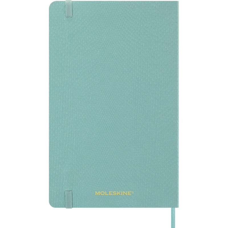 Kalendarz tygodniowy MOLESKINE 2026, 12M, L, synt. skóra węża, 13x21cm, edycja limitowana, w pudełku, sage green