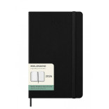 Kalendarz tygodniowy MOLESKINE 2026, 12M, L, twarda oprawa, 13x21cm, czarny