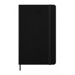 Kalendarz tygodniowy MOLESKINE 2026, 12M, L, twarda oprawa, 13x21cm, czarny