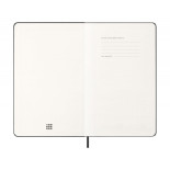 Kalendarz tygodniowy MOLESKINE 2026, 12M, L, twarda oprawa, 13x21cm, czarny