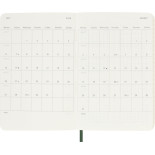 Kalendarz tygodniowy MOLESKINE 2026, 12M, P, miękka oprawa, 9x14cm, myrtle green