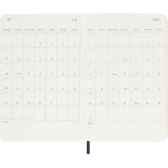 Kalendarz tygodniowy MOLESKINE 2026, 12M, P, miękka oprawa, 9x14cm, sapphire blue