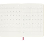 Kalendarz tygodniowy MOLESKINE 2026, 12M, P, miękka oprawa, 9x14cm, scarlet red