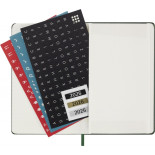 Kalendarz tygodniowy MOLESKINE 2026, 12M, P, twarda oprawa, 9x14cm, myrtle green