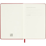 Kalendarz tygodniowy MOLESKINE 2026, 12M, P, twarda oprawa, 9x14cm, scarlet red