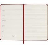 Kalendarz tygodniowy MOLESKINE 2026, 12M, P, twarda oprawa, 9x14cm, scarlet red