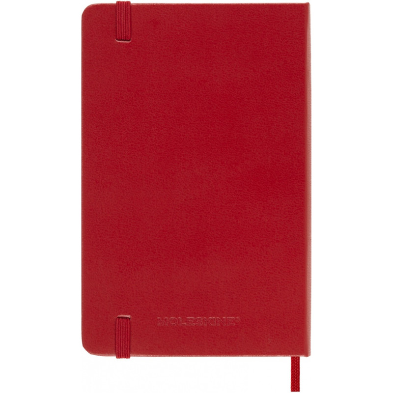 Kalendarz tygodniowy MOLESKINE 2026, 12M, P, twarda oprawa, 9x14cm, scarlet red