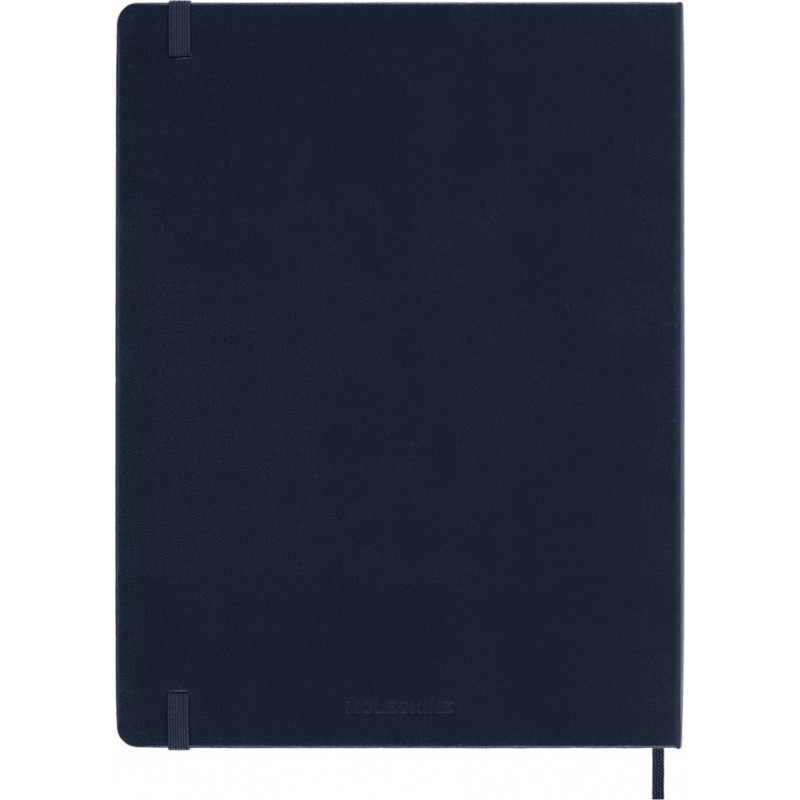 Kalendarz tygodniowy MOLESKINE 2026, 12M, XL, twarda oprawa, 19x25cm, sapphire blue