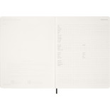 Kalendarz tygodniowy vertykalny MOLESKINE 2026, 15M, XXL, miękka oprawa, 23,5x28cm, czarny