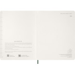 Kalendarz tygodniowy vertykalny MOLESKINE 2026, 15M, XXL, miękka oprawa, 23,5x28cm, myrtle green