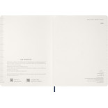 Kalendarz tygodniowy vertykalny MOLESKINE 2026, 15M, XXL, miękka oprawa, 23,5x28cm, sapphire blue