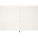 Kalendarz tygodniowy vertykalny MOLESKINE 2026, 15M, XXL, miękka oprawa, 23,5x28cm, sapphire blue