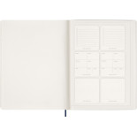 Kalendarz tygodniowy vertykalny MOLESKINE 2026, 15M, XXL, miękka oprawa, 23,5x28cm, sapphire blue