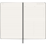 Kalendarz tygodniowy vertykalny MOLESKINE Pro 2026, 12M, L, twarda oprawa, 13x21cm, czarny