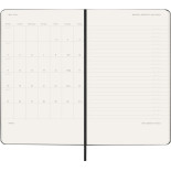 Kalendarz tygodniowy vertykalny MOLESKINE Pro 2026, 12M, L, twarda oprawa, 13x21cm, czarny
