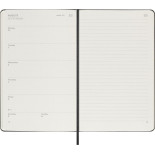 Kalendarz tygodniowy MOLESKINE Smart 2026, 12M, L, twarda oprawa, 13x21cm, czarny