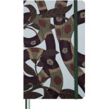 Notes MOLESKINE Snake Leaves 2025, L, 13x21cm, w linie