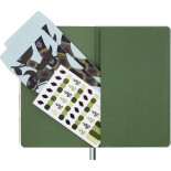 Notes MOLESKINE Snake Leaves 2025, L, 13x21cm, w linie