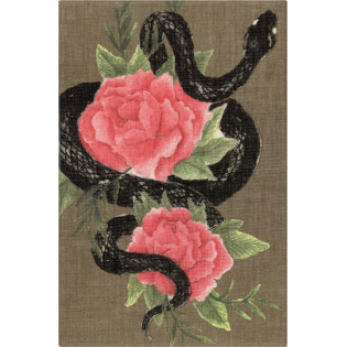 Notes MOLESKINE Snake Roses 2025, L, 13x21cm, w linie, w pudełku