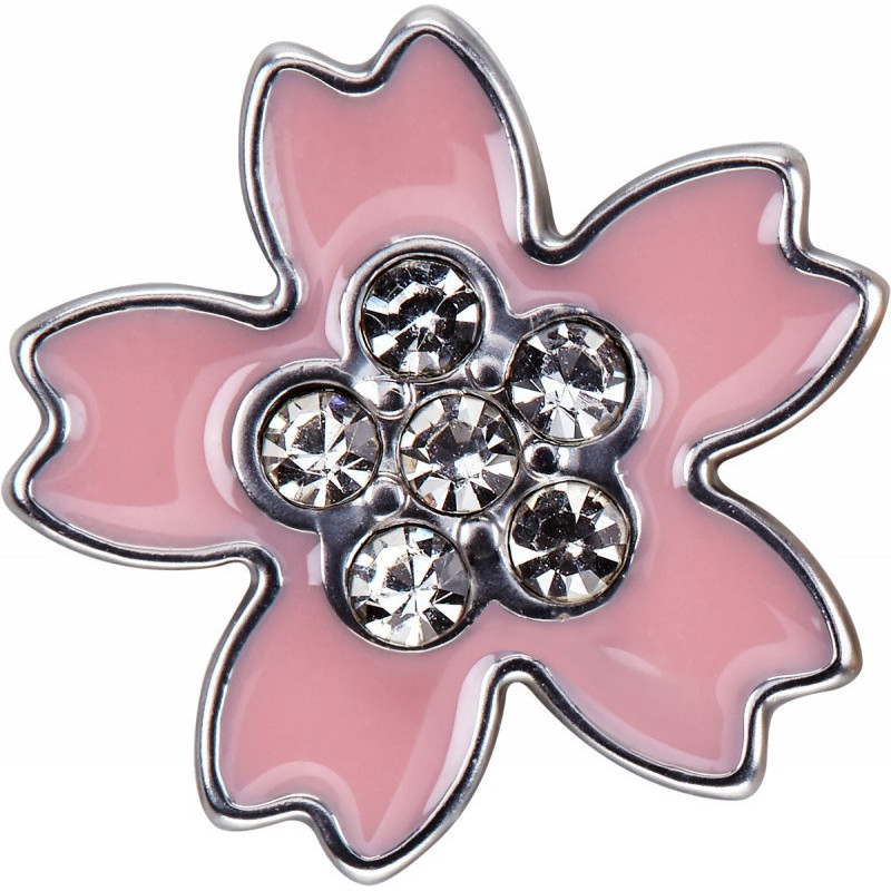 Przypinka MOLESKINE Sakura Pin Crystal Flower 2025, różowa