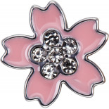 Przypinka MOLESKINE Sakura Pin Crystal Flower 2025, różowa