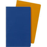 Zestaw 2 zeszytów MOLESKINE Volant, L, 13x21cm, w linie, 96 stron, blue/amber yellow