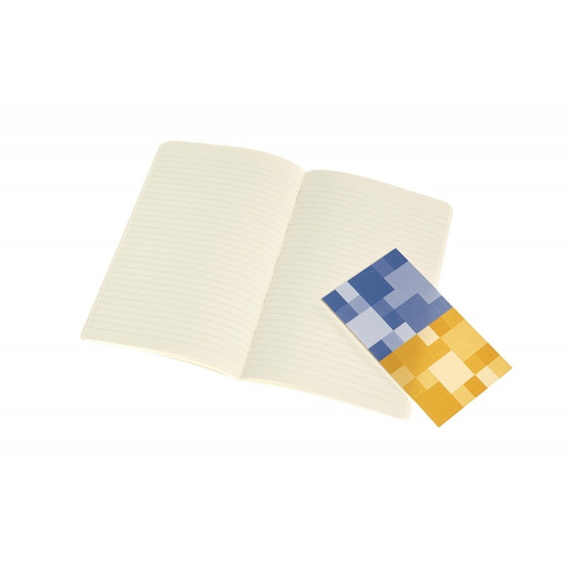 Zestaw 2 zeszytów MOLESKINE Volant, L, 13x21cm, w linie, 96 stron, blue/amber yellow
