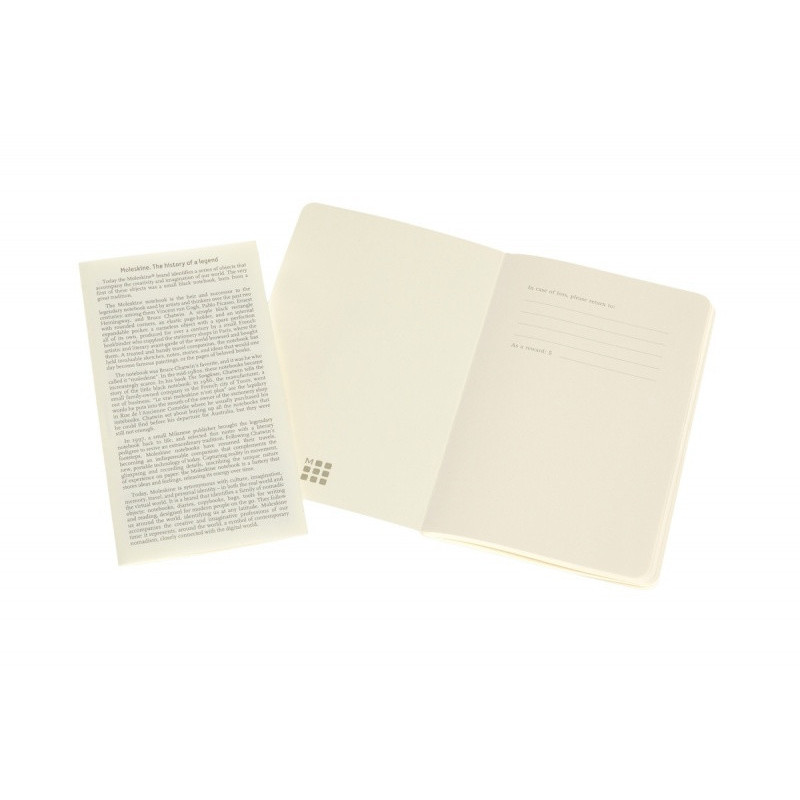 Zestaw 2 zeszytów MOLESKINE Volant, P, 9x14cm, w linie, 80 stron, blue/amber yellow