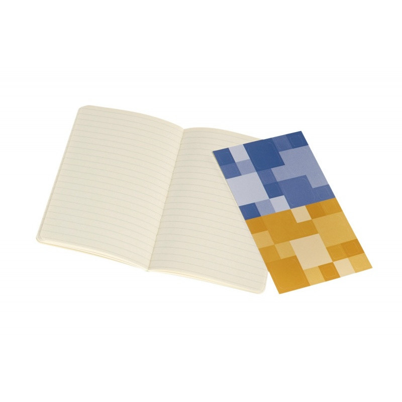 Zestaw 2 zeszytów MOLESKINE Volant, P, 9x14cm, w linie, 80 stron, blue/amber yellow