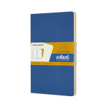 Zestaw 2 zeszytów MOLESKINE Volant, L, 13x21cm, gładki, 96 stron, blue/amber yellow