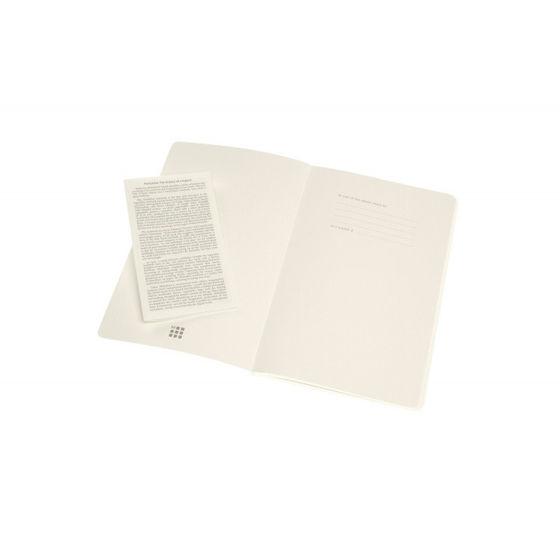 Zestaw 2 zeszytów MOLESKINE Volant, L, 13x21cm, w linie, 96 stron, coral orange/aquamarine