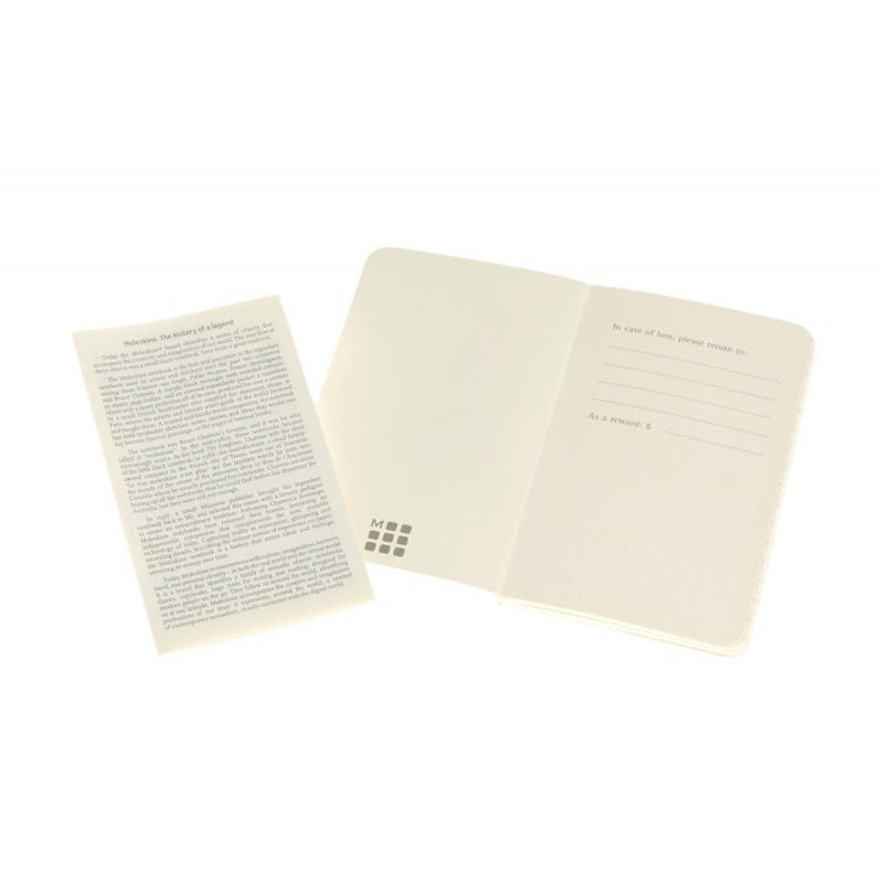 Zestaw 2 zeszytów MOLESKINE Volant, XS, 6,5x10,5cm, w linie, 56 stron, blue/amber yellow