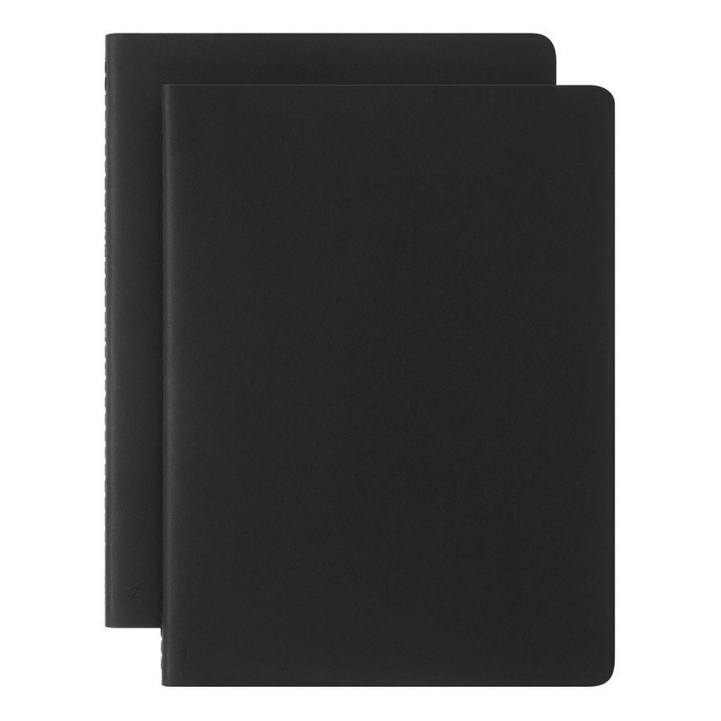 Zestaw 2 zeszytów MOLESKINE Smart Cahier, XL, 19x25cm, w linie, czarny