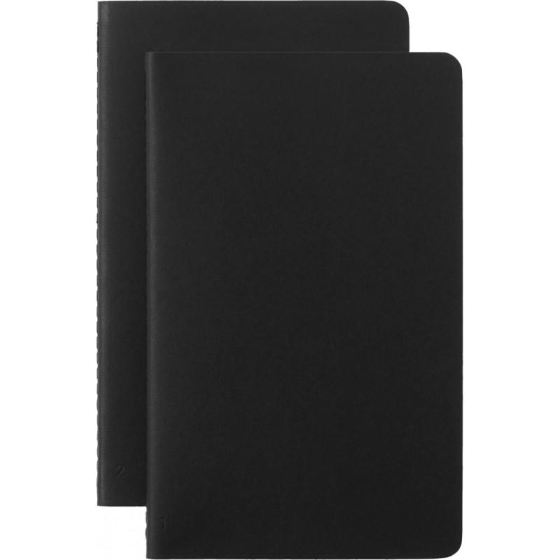 Zestaw 2 zeszytów MOLESKINE Smart Cahier, L, 13x21cm, w linie, czarny