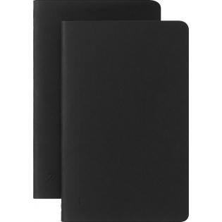 Zestaw 2 zeszytów MOLESKINE Smart Cahier, P, 9x14cm, w linie, czarny
