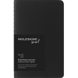 Zestaw 2 zeszytów MOLESKINE Smart Cahier, P, 9x14cm, w linie, czarny