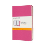 Zestaw 3 zeszytów MOLESKINE Cahier Journals, P, 9x14cm, w linie, 64 strony, kinetic pink