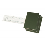 Zestaw 3 zeszytów MOLESKINE Cahier Journals, P, 9x14cm, w linie, 64 strony, myrtle green