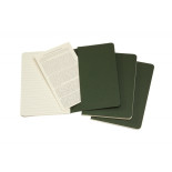 Zestaw 3 zeszytów MOLESKINE Cahier Journals, P, 9x14cm, w linie, 64 strony, myrtle green