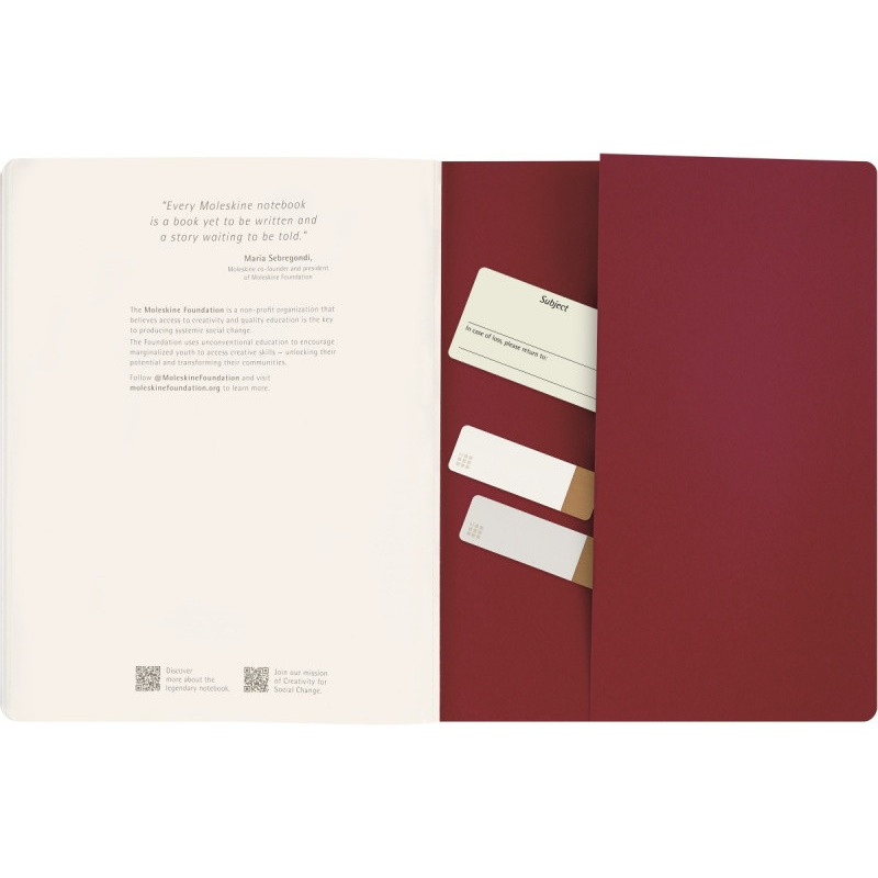Zeszyt MOLESKINE Student Cahier, XXL, gładki, 21,6x27,9cm, czerwony