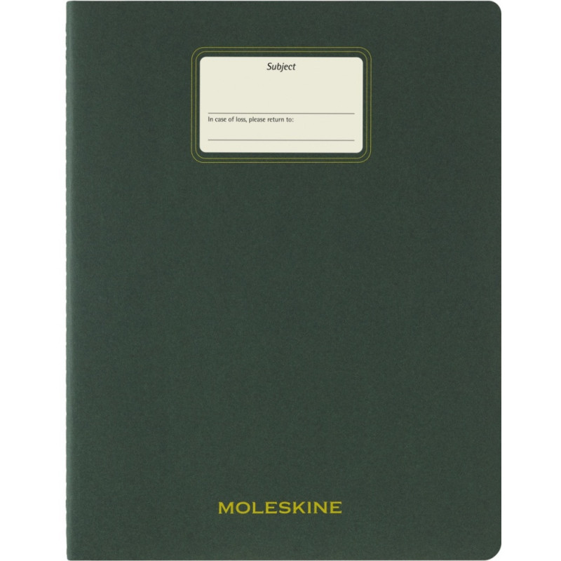 Zeszyt MOLESKINE Student Cahier, XXL, gładki, 21,6x27,9cm, myrtle green