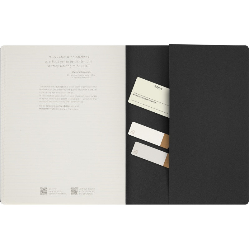 Zeszyt MOLESKINE Student Cahier, XXL, w linie, 21,6x27,9cm, czarny