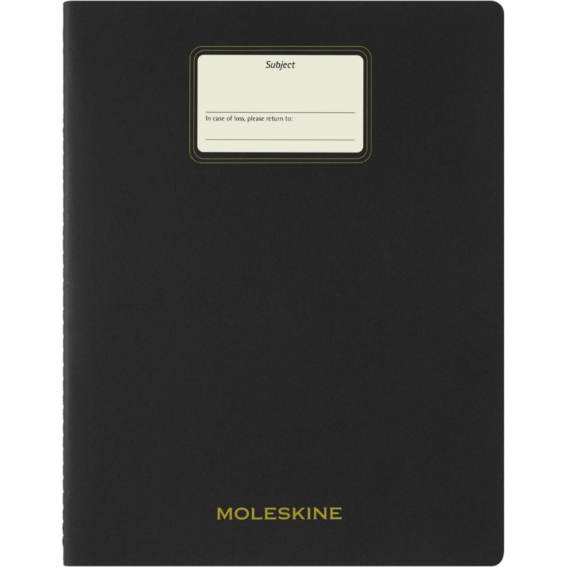 Zeszyt MOLESKINE Student Cahier, XXL, w linie, 21,6x27,9cm, czarny