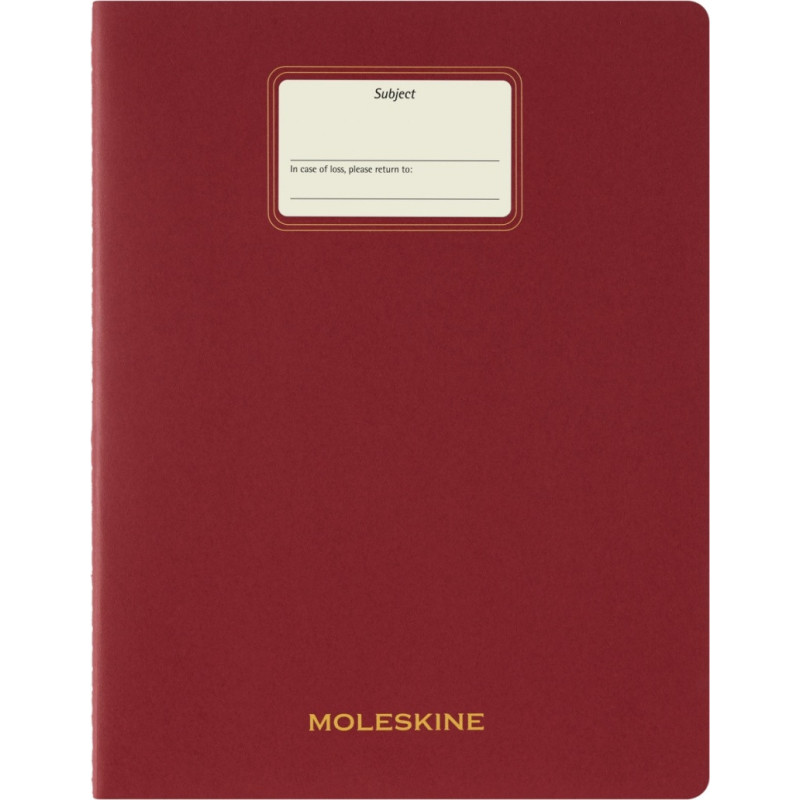 Zeszyt MOLESKINE Student Cahier, XXL, w linie, 21,6x27,9cm, czerwony