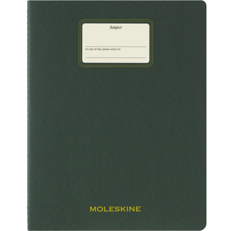 Zeszyt MOLESKINE Student Cahier, XXL, w linie, 21,6x27,9cm, myrtle green