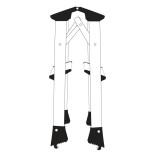 Aluminiowa drabinka Q-CONNECT, 2-stopniowa