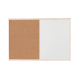 Tablica BI-OFFICE Combo, suchoś. -korkowa, 60x45cm, rama drewniana