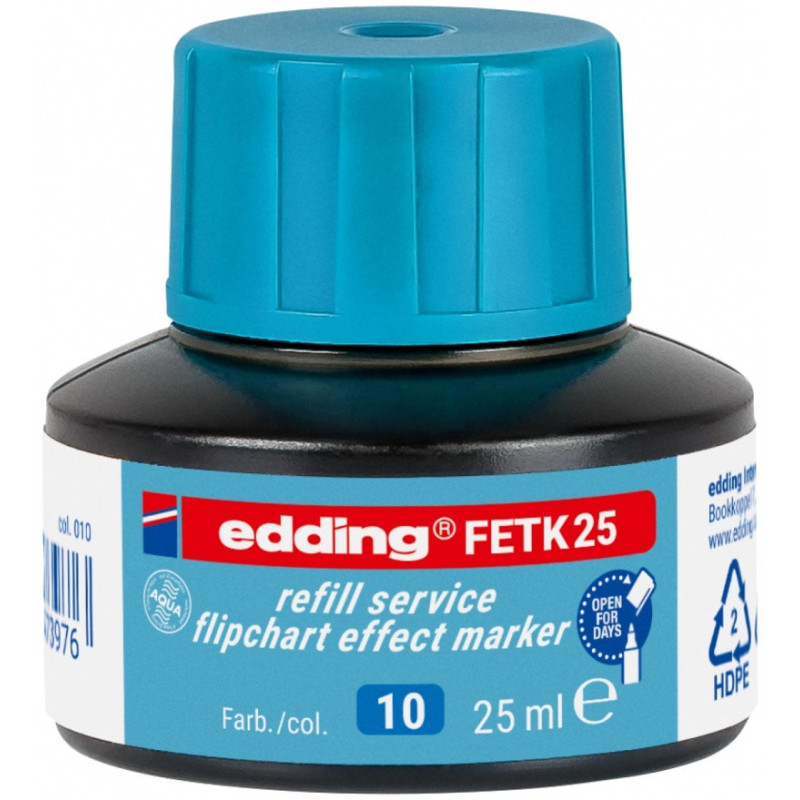 Tusz do uzupełniania markerów do flipchartów e-FETK 25 EDDING, jasny niebieski
