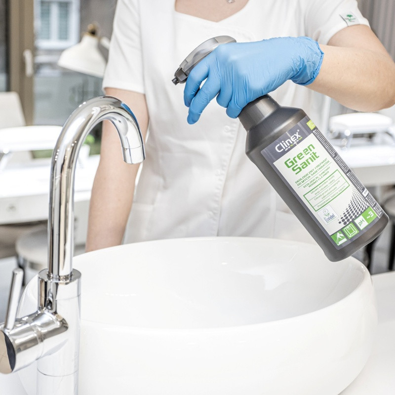 Ekologiczny preparat CLINEX Green Sanit, do mycia sanitariatów, 1l